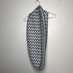 Calvin Klein | Gray and White Infinity Scarf
